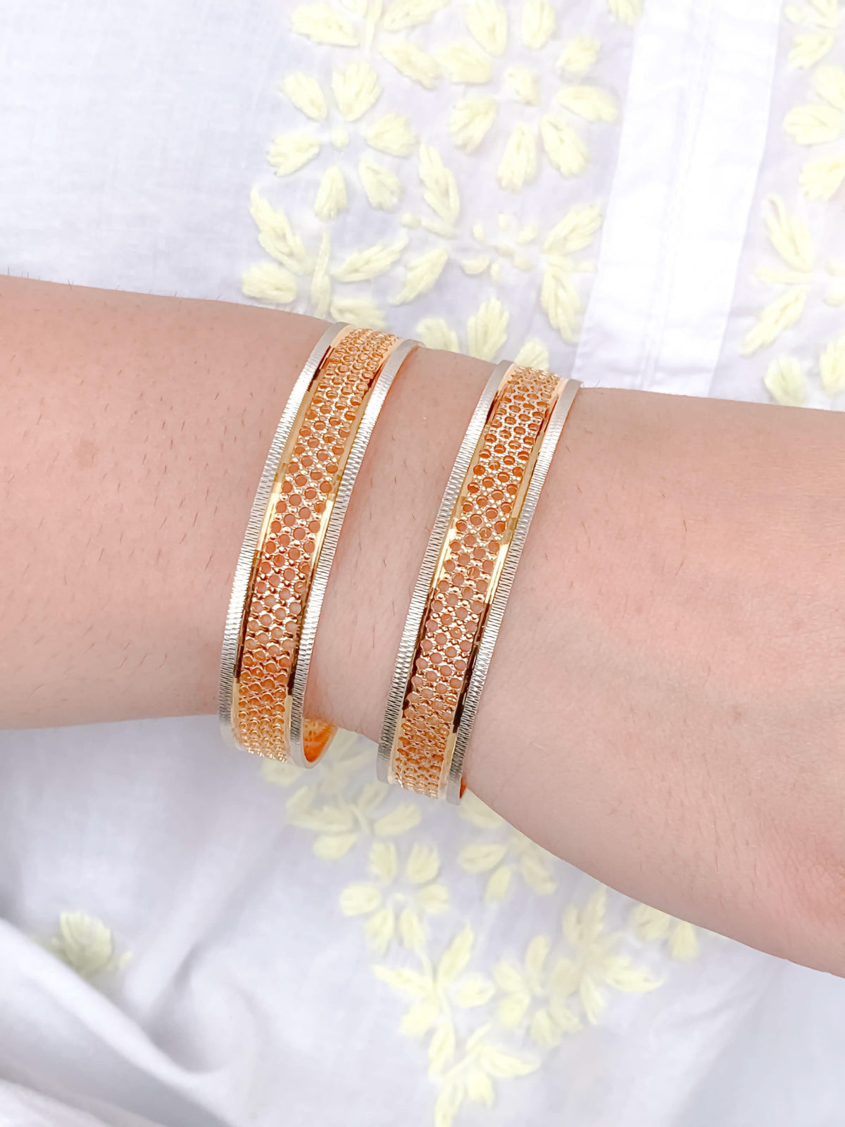 Buy 1 Get 1 Free - Deepika Bangles ( Set of 2 ) - Bangles - Belleza Jewels
