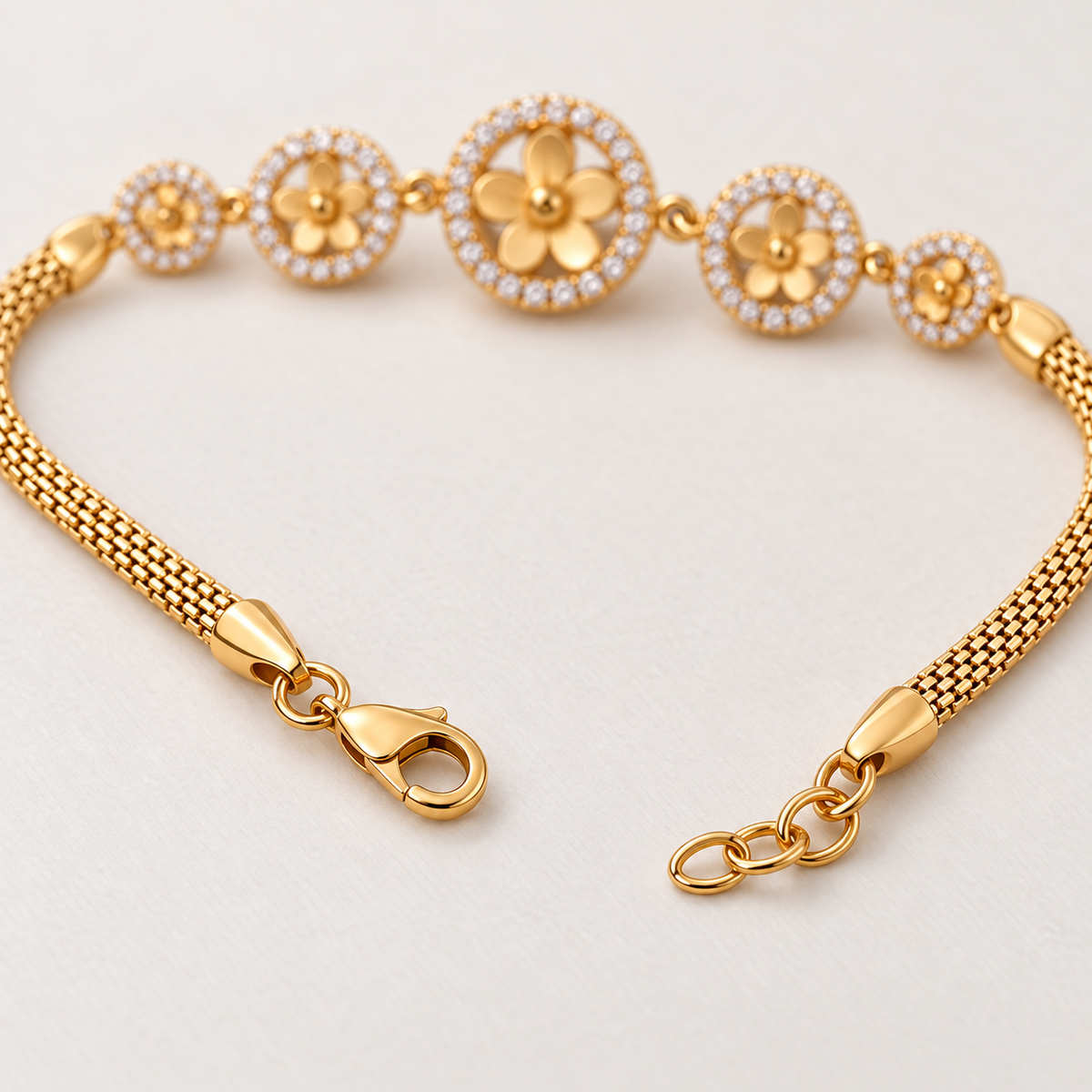 Vrushali Bracelet SKU 3236 clasp and extension detail