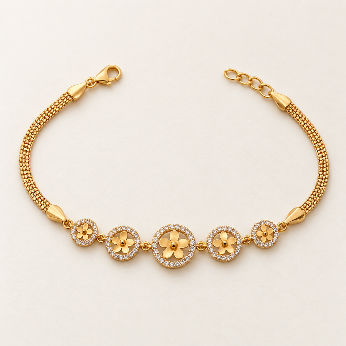 Vrushali Bracelet SKU 3236 warm ivory hero view