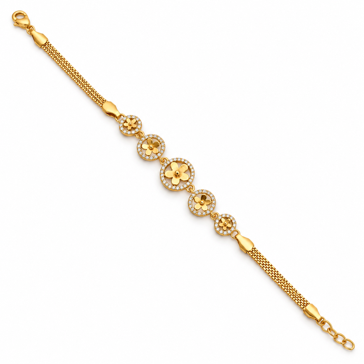 Vrushali Bracelet SKU 3236 full white catalogue view
